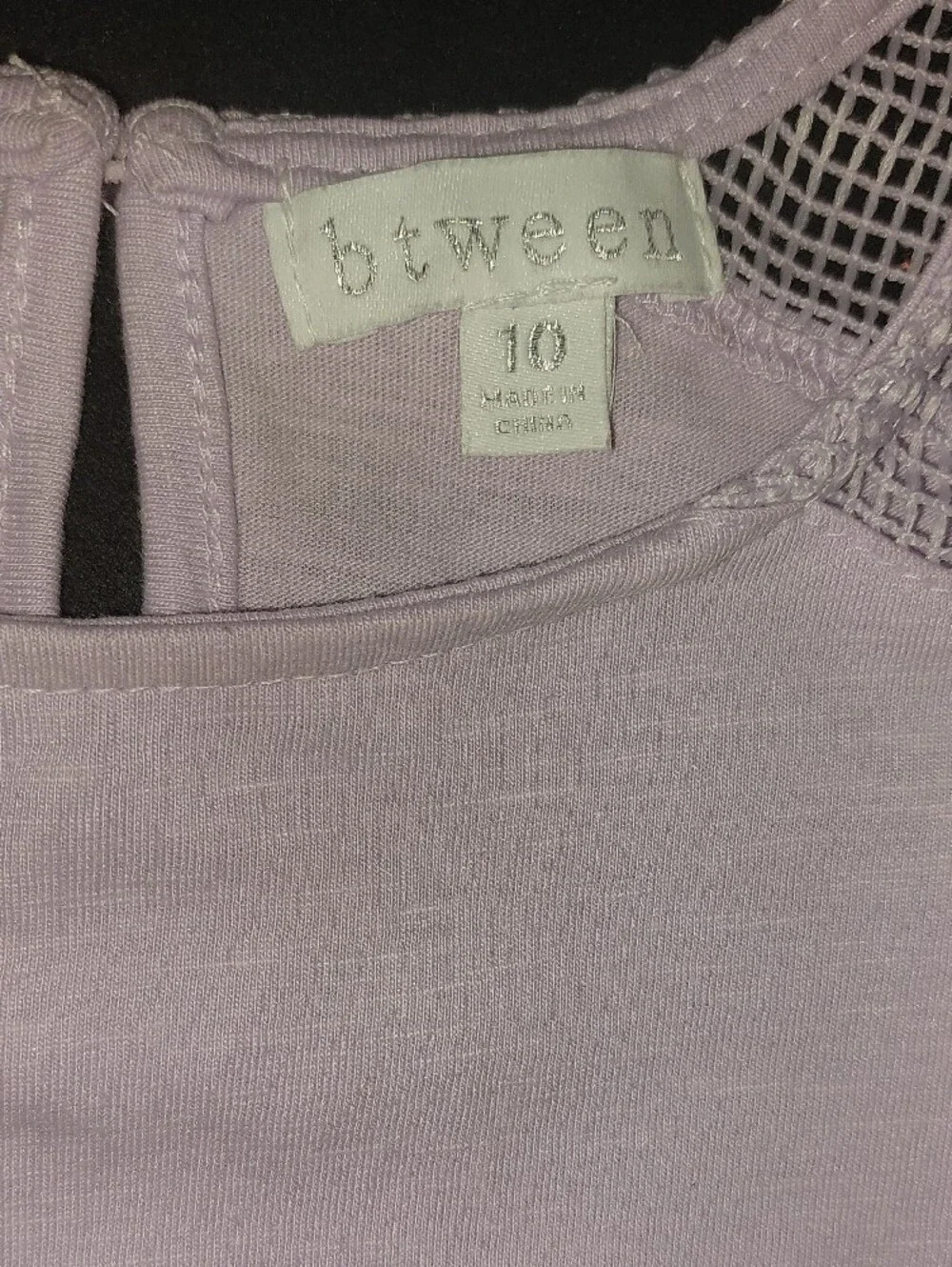 btween Lavender Mesh-Trim Tank Top and Shorts Set - Picture 2 of 7